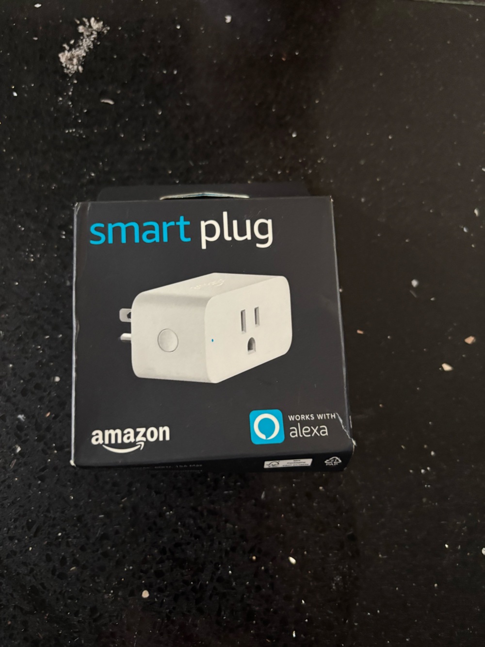 Amazon Alex w/ Smart Plug Adapter in White **take both** - Picture 2 of 3